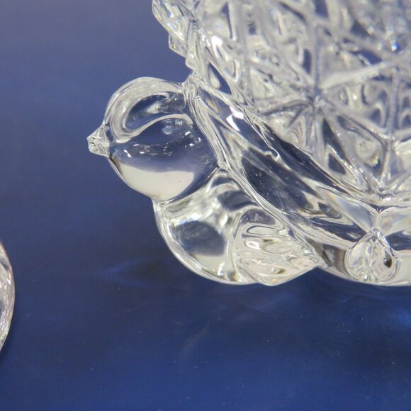 Hofbauer byrdes Collection Bird Trinket Dish with Lid Clear Crystal - Picture 11 of 11